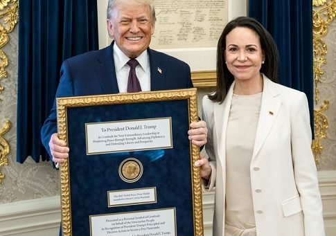 Trump a primit Premiul Nobel pentru Pace din 2025