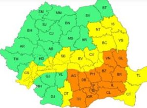 ANM: Cod portocaliu de ninsori abundente și viscol în 12 județe