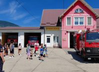 Copiii în vizită la Serviciul Voluntar Pentru Situații de Urgență Codlea